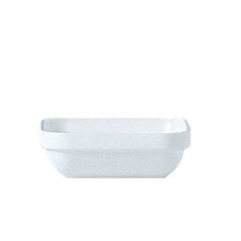 stacking bowl square 220 ml RESTAURANT WHITE tempered glass L 115 mm W 115 mm H 36 mm product photo
