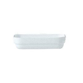 stacking bowl rectangular 240 ml RESTAURANT WHITE tempered glass L 140 mm W 90 mm H 36 mm product photo