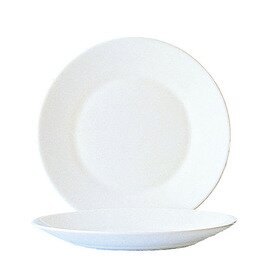 plate flat Ø 254 mm RESTAURANT WHITE tempered glass product photo