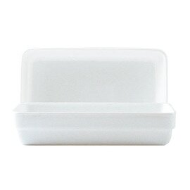 stacking bowl rectangular 420 ml RESTAURANT WHITE tempered glass L 170 mm W 110 mm H 35 mm product photo