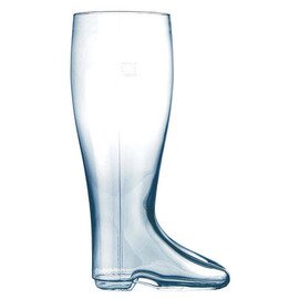 Beer boots, mouth blown, 2.0 L / - /, GV 2580 ml, Ø 128 mm, length foot 183 mm, H 345 mm product photo