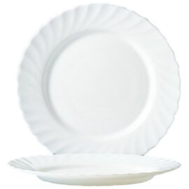 plate TRIANON | tempered glass white  Ø 245 mm product photo
