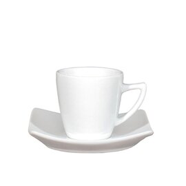 set of cups 75 ml with saucer TOKIO porcelain white product photo