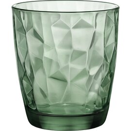 Aan boord Gezichtsvermogen Terzijde Bormioli Rocco whisky tumbler DIAMOND Acqua Forest Green 30.5 cl green with  relief