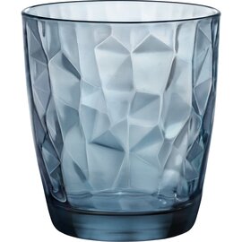 whisky tumbler DIAMOND Acqua Ocean Blue 30.5 cl blue with relief product photo