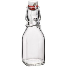 bottle SWING 125 ml glass with lid clip lock Ø 62 mm H 142 mm product photo