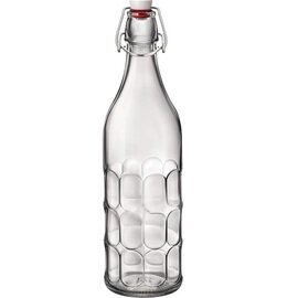 bottle VARIOUS 1000 ml glass with lid clip lock Ø 88 mm H 314 mm product photo