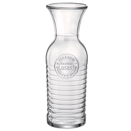 carafe OFFICINA 1825 glass with relief 1000 ml calibration marks 1 ltr product photo