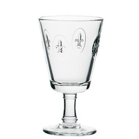 wine goblet FLEUR DE LYS 24 cl with relief product photo