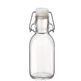 bottle EMILIA 250 ml glass with lid clip lock Ø 64 mm H 172 mm product photo