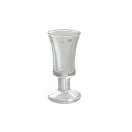 stamper glass BRANDMEISTER 2.8 cl with mark; 2 cl product photo