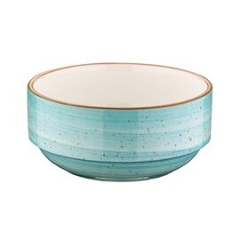 stacking bowl 350 ml AURA AQUA bonna Banquet porcelain Ø 120 mm H 52 mm product photo