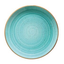 plate flat AURA Gourmet Aqua porcelain Premium Porcelain Ø 250 mm turquoise product photo