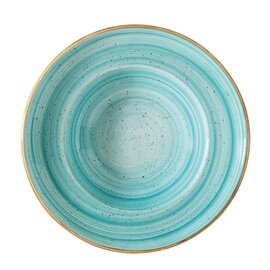 plate deep AURA Gourmet Aqua porcelain 400 ml Premium Porcelain Ø 270 mm turquoise product photo