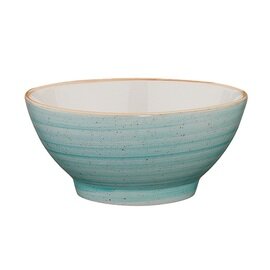 soup bowl AURA Rita 450 ml porcelain green blue veined  Ø 140 mm  H 67 mm product photo