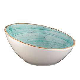 bowl AURA AQUA bonna Vanta porcelain oval | 180 mm x 174 mm H 85 mm 450 ml product photo