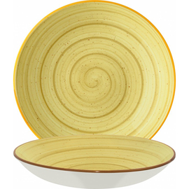 plate deep AURA AMBER bonna Bloom 1300 ml porcelain yellow Ø 250 mm product photo