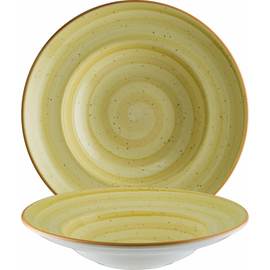 pasta plate deep AURA AMBER bonna Gourmet 450 ml porcelain yellow Ø 268 mm product photo