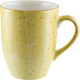 Buck Cups 330 ml AURA AMBER Conic porcelain with decor yellow Ø with handle 114 mm H 105 mm product photo