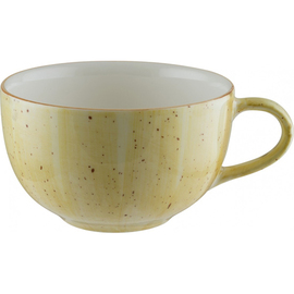 cappuccino cup 350 ml AURA AMBER Rita porcelain with decor Ø with handle 140 mm H 60 mm product photo