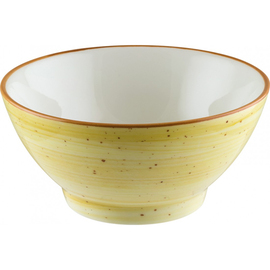 soup bowl AURA AMBER Rita 450 ml Premium Porcelain yellow round Ø 145 mm H 70 mm product photo