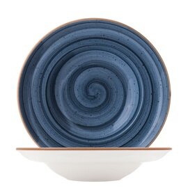 plate Ø 270 mm AURA Gourmet Dusk porcelain decor swirl decor dark blue product photo