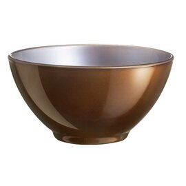 white coffee bowl Flashy Chocolate 50 cl tempered glass brown with handle product photo
