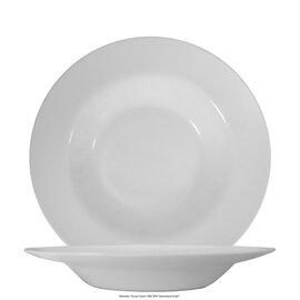 pasta plate Pasta SOLUTIONS | tempered glass white  Ø 285 mm product photo