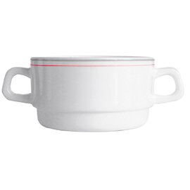 CLEARANCE | soup cup RESTAURANT VALERIE CHERRY 510 ml tempered glass fine line  Ø 105 mm  H 54 mm product photo