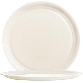 pizza plate INTENSITY UNI | tempered glass cream white  Ø 330 mm product photo