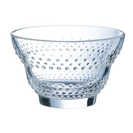 sundae bowl MAEVA Dots 350 ml glass with relief  Ø 120 mm  H 74 mm product photo