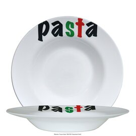 Italian style pasta plate glass white  Ø 285 mm product photo