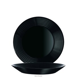 6 piece Arcoroc Harena Uni black Dessert plate flat 19cm 