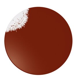 plate HOLI FEU porcelain white red  Ø 160 mm product photo