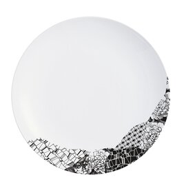 plate FRAGMENT ADROISE porcelain white  Ø 240 mm product photo