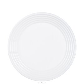 serving plate deep STAIRO | tempered glass white Ø 280 mm product photo