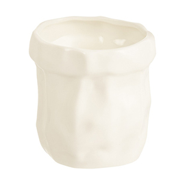 snack bowl | pudding bowl UP CYCLE CREAM Be Bag 200 ml hard porcelain white with relief Ø 80 mm H 80 mm product photo
