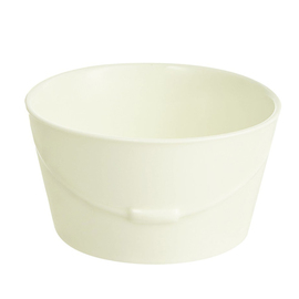 snack bowl | pudding bowl UP CYCLE CREAM Be Nice 200 ml hard porcelain white with relief Ø 100 mm H 54 mm product photo