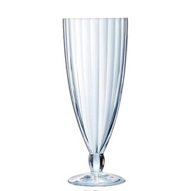 milkshake glass QUADRO 50 cl transparent with relief product photo