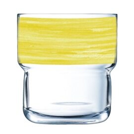 stacking cup BRUSH LOG FB22 22 cl yellow broad coloured rim product photo