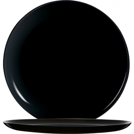 pizza plate flat EVOLUTIONS BLACK | tempered glass black Ø 320 mm product photo