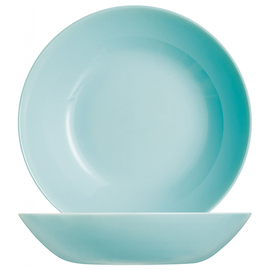 coup plate deep DIWALI Light Turqoise 780 ml | tempered glass turquoise Ø 200 mm product photo