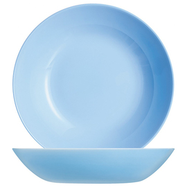 coup plate deep DIWALI Light Blue 780 ml | tempered glass blue Ø 200 mm product photo