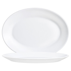 platter RESTAURANT WHITE | tempered glass white | oval 295 mm x 209 mm product photo
