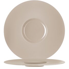 plate MOON porcelain taupe  Ø 310 mm product photo