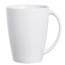 mug OLEA with handle 35 cl porcelain cream white  H 102 mm product photo