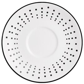 saucer OLEA porcelain black cream white | doted pattern Ø 125 mm product photo