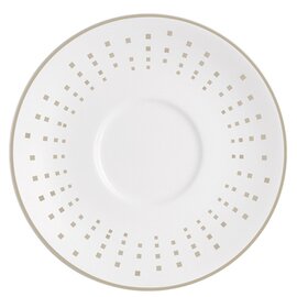 saucer OLEA porcelain grey cream white | doted pattern Ø 125 mm product photo