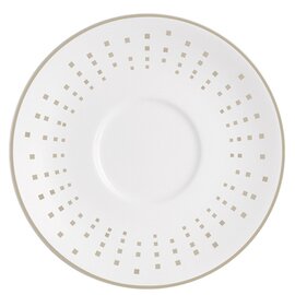saucer OLEA porcelain grey cream white | doted pattern Ø 125 mm product photo