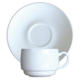 cup 190 ml tempered glass with saucer  H 58 mm product photo